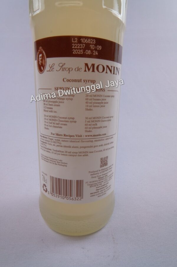 MONIN Coconut Syrup