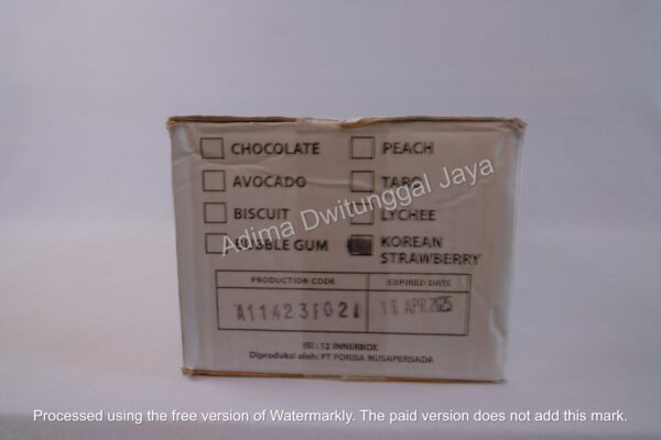 FORISA Silky Pudding Korean Strawberry - Karton