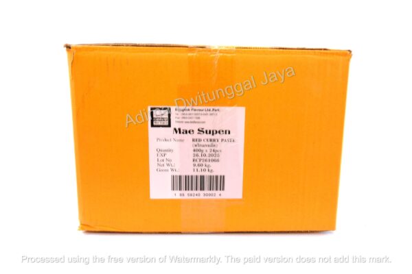 MAE SUPEN Red Curry Paste - Karton