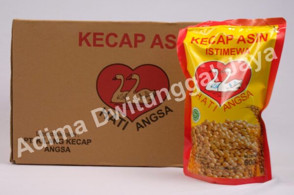 HATI ANGSA Kecap Asin Pouch - Karton