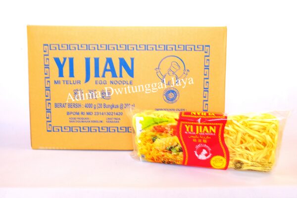 YI JIAN Egg Noodle Wide/Lebar