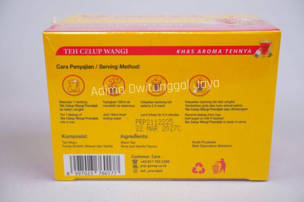 Prendjak Black Tea Envelope 25's x 2gr