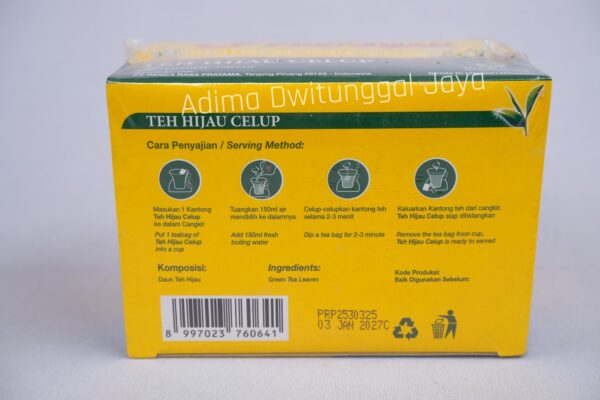 Prendjak Green Tea Envelope 25's x 2gr
