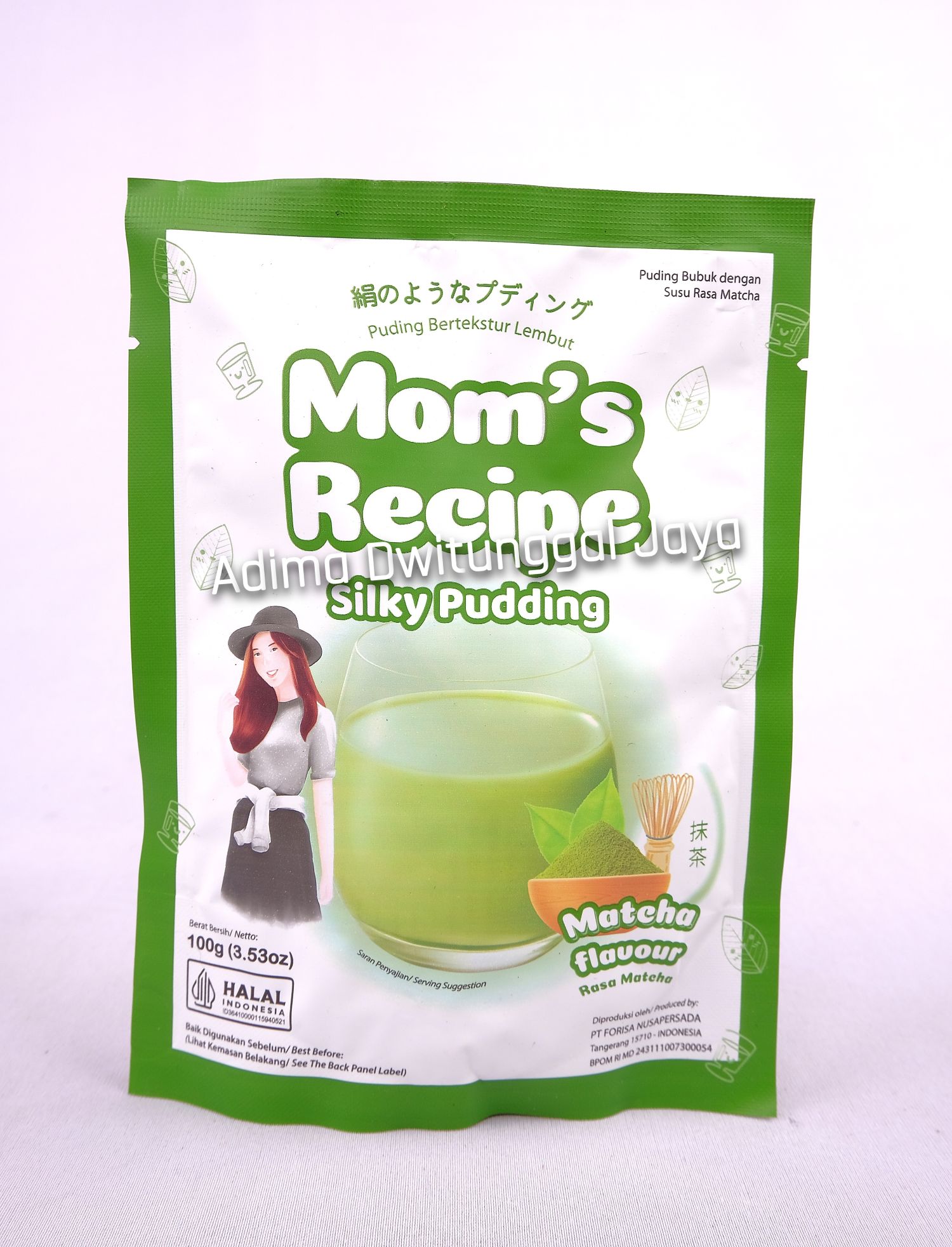 FORISA Silky Pudding Matcha Pouch